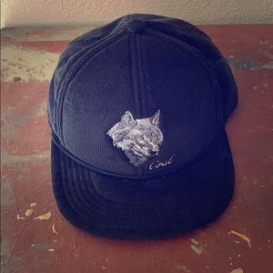 Wolf Coal Corduroy Hat